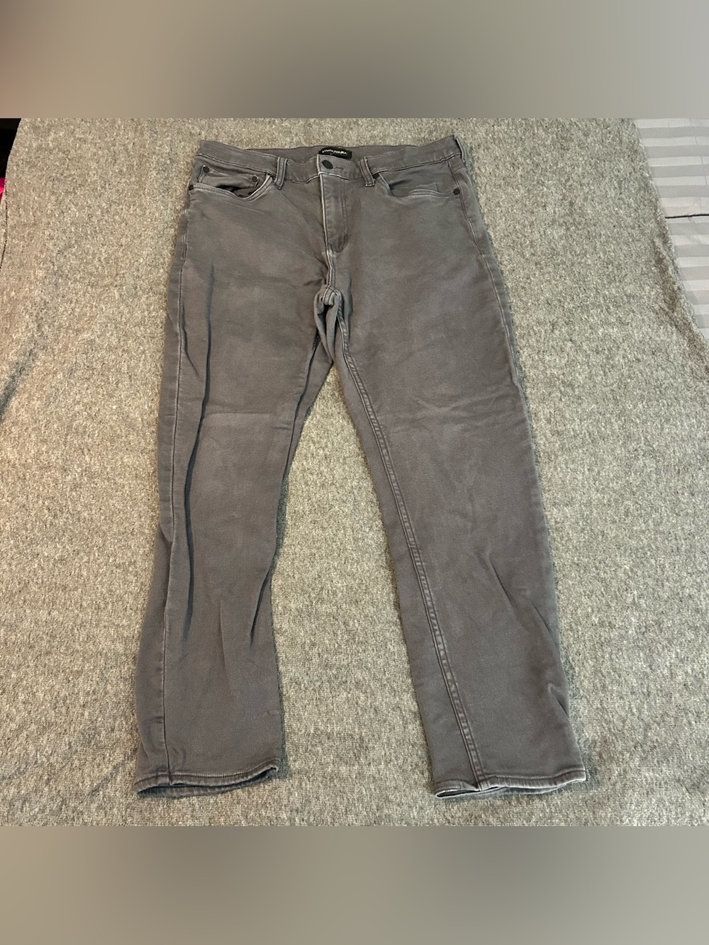 Banana Republic Jean Mens 34x29 Gray Cotton Blend Athletic Fit Pants